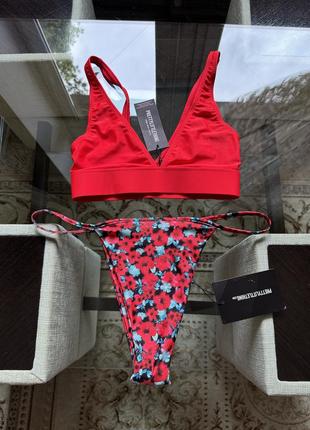 Новый с наборкой купальник prettylittlething
