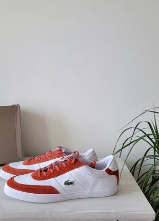 Кеди шкіряні оригінал lacoste court-master рр.45