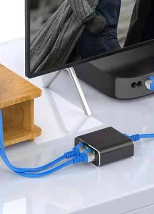 Сетевой разветвитель rj45 lan 1 in 2 out 1000 mbps