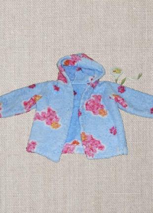 Тёплая кофточка травка на 9-12 мес. на пуговицах.