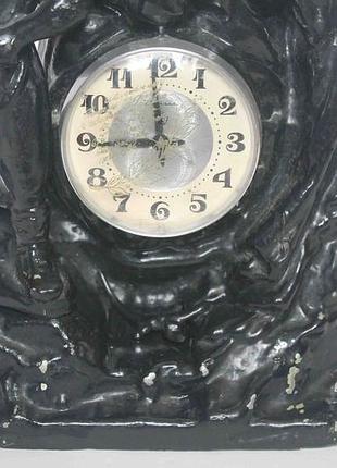 Камінний годинник хазяйка мідної гори (3191)3 фото