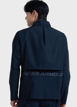 Мужская черная ветровка ua storm run jacket
