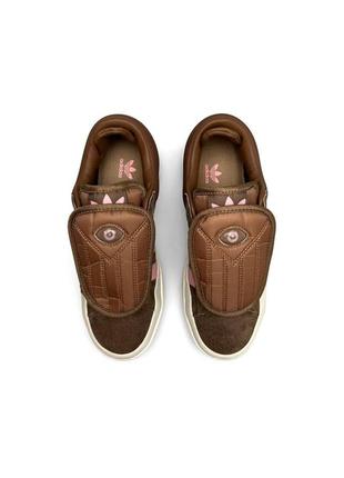 Новинка жіночі кросівки adidas originals campus x bad bunny brown pink4 фото