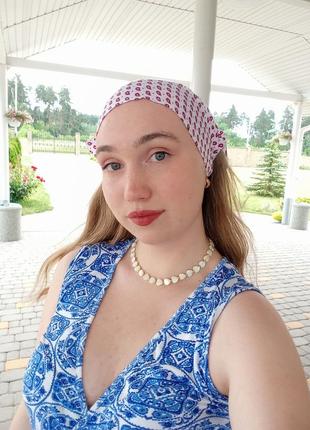 Летняя женская косынка из штапеля 💙💛