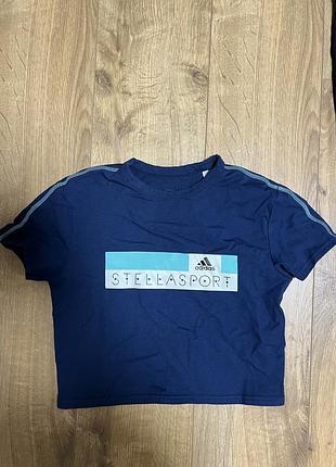 Adidas stella mccartney укорочена футболка топ