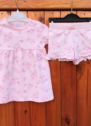 Платье платье и шорты блумеры, комлект на лето