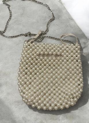 Сумка из бусин zara