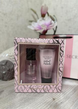 Подарунковий набір velvet petals victoria's secret duo set gift box
