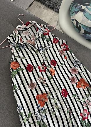 Чудова пляжна літня сукня сорочка у квіти 🥀 2