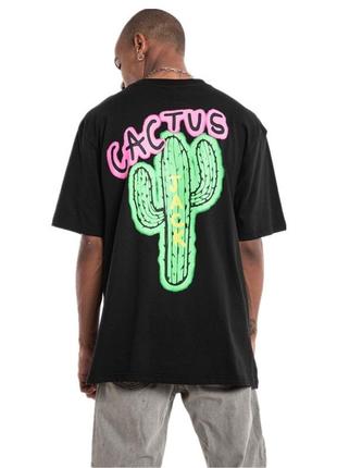 Крута футболка travis scott cactus jack airbrush logo t-shirt black