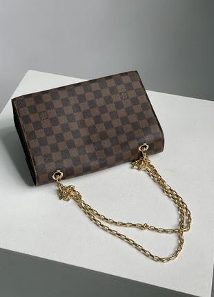 Сумка у стилі louis vuitton victoire monogram canvas calf leather brown/black7 фото