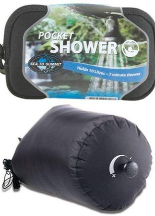 Походный душ sea to summit pocket shower sts apshower, черный