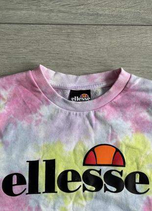 Світшот ellesse tie dye casual s с кежуал кофта батнік светр оригінал3 фото