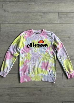 Світшот ellesse tie dye casual s с кежуал кофта батнік светр оригінал