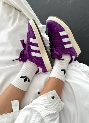 Кроссовки женские в стиле adidas campus “purple skate” premium