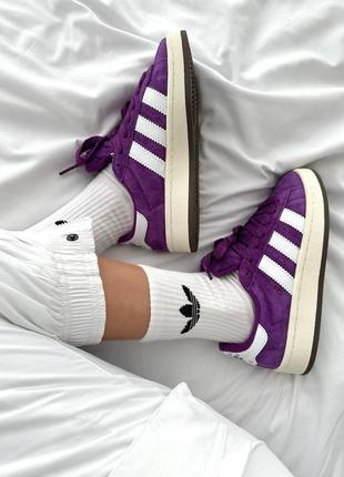 Кроссовки женские в стиле adidas campus “purple skate” premium3 фото