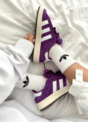 Кроссовки женские в стиле adidas campus “purple skate” premium6 фото