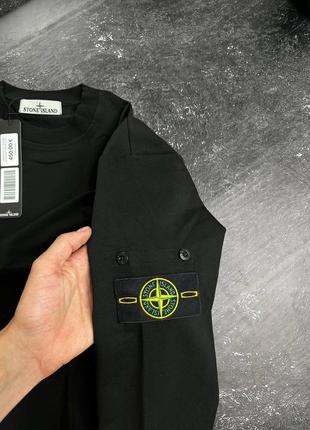 Топовий світшот stone island black 🥷4 фото