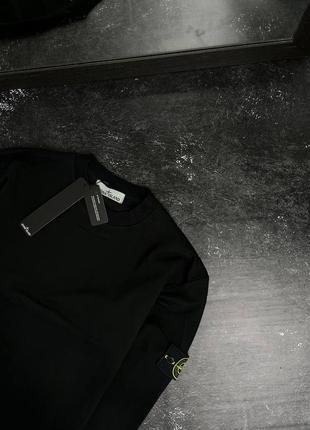 Топовий світшот stone island black 🥷2 фото