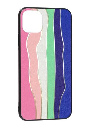Накладка rainbow case apple iphone 11 pro max,  pink
