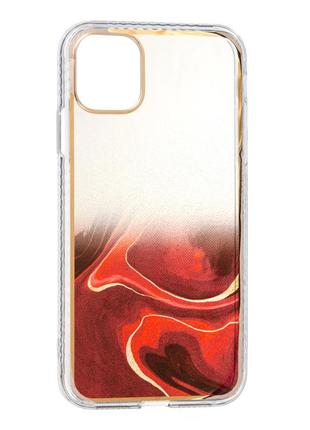 Накладка shiny sand 2021 apple iphone 11 pro,  red