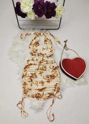 Платье со стяжками платье с обнаженной спинкой платья сарафан