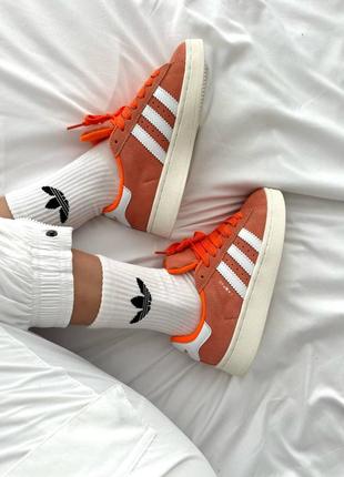 Кроссовки женские в стиле adidas campus “apricot crush” premium4 фото