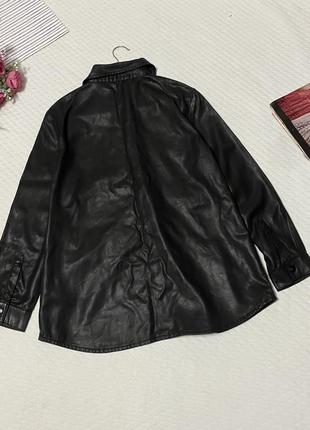 Сорочка з колекції mint velvet  виконана із імітації шкіри. розмір м5 фото