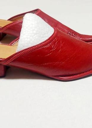 Мюли vrai cuir leather handmade shoes.7 фото