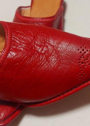 Мюли vrai cuir leather handmade shoes.2 фото