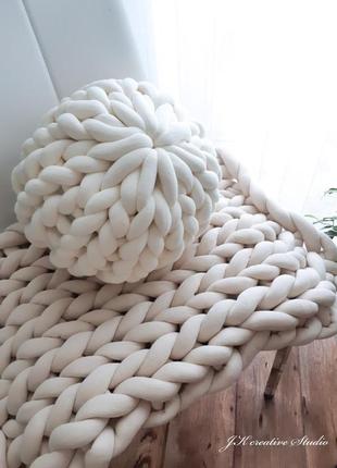 Подушка з бавовняного шнура4 фото