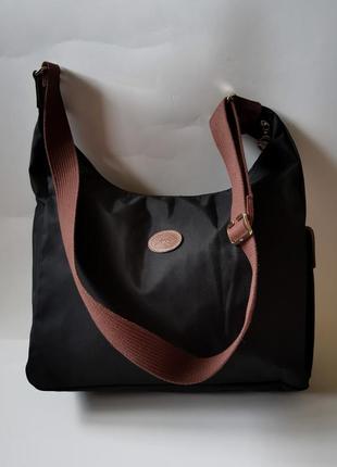 Сумка longchamp большая нейлоновая сумка мессенджер кроссбоди longchamp made in france франция