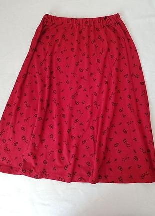 Юбка из натуральной трикотажной ткани