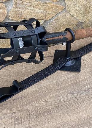 Уникальный светильник в средневековом стиле ручной работы в виде факела в ретро стиле