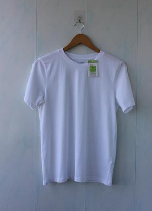 Біла футболка  marks & spencer , бавовна2 фото