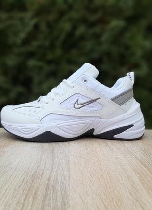 Кросівки nike m2k tekno білі з чорним та сріблом6 фото