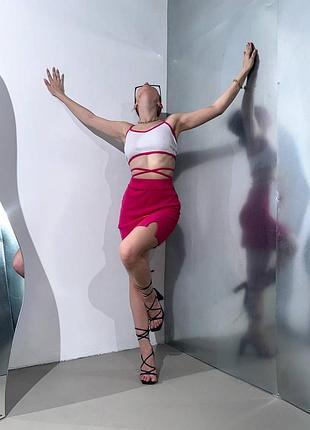 Костюм ( спідниця + топ) 💙8 фото