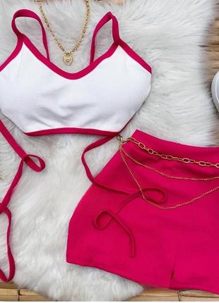 Костюм ( спідниця + топ) 💙10 фото