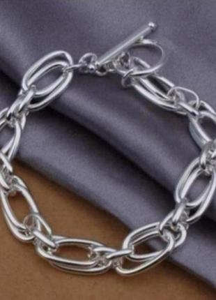 Браслет цепочку женский серебро стильное оригинальное украшение silver ♥️