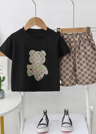 Детский летний костюм на мальчика футболка шорты