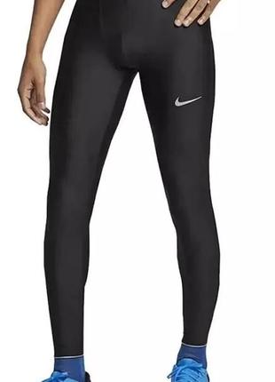 Nike running dri-fit  мужские спортивные/беговые лосины-тайтсы1 фото