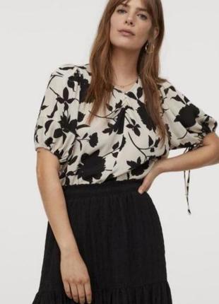 Віскозна блуза в принт