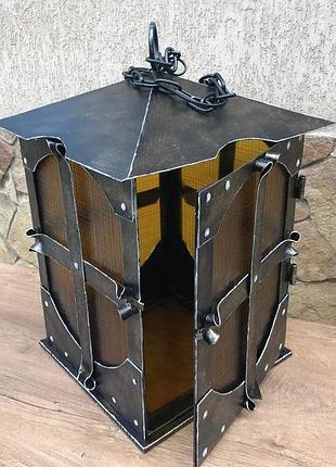 Люстра ручной ковки в средневековом стиле