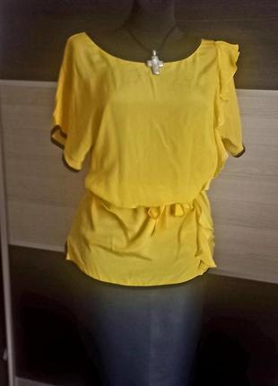 Подовжена шовкова блуза (100%) calvin klein