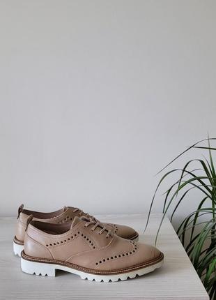 Туфли кожаные оригинал ecco incise taiored 265863 гг.36