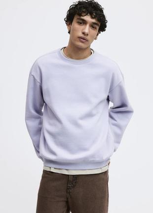 H&m світшот на флісі тренд фасон оверсайз