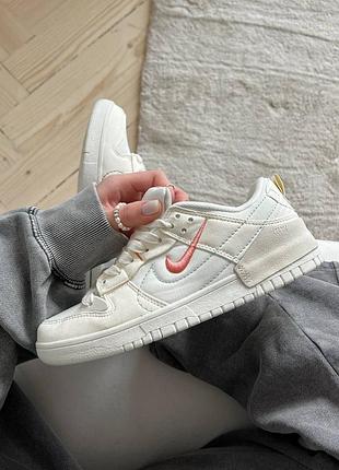 Кроссовки nike schedule sb dunk low disrupt 2 cream white