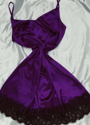 Ночная рубашка короткая с кружевом, одежда для отдыха и дома