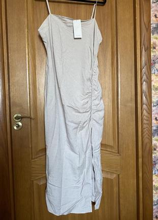 Новое шикарное платье вискоза и лён в бельевом стиле 52-54 р