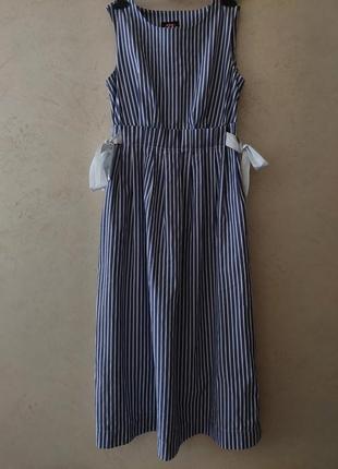 Сукня літня плаття у смужку з зав'язками